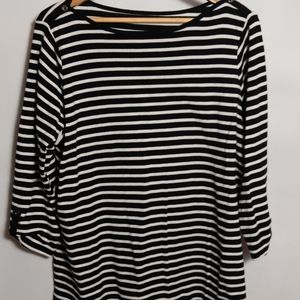 Women’s 2xl 3/4 sleeve stripped shirt